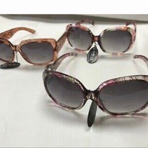 Lot of 12 bulk wholesale Women’s Rectangular Fashion Sunglasses one size assort